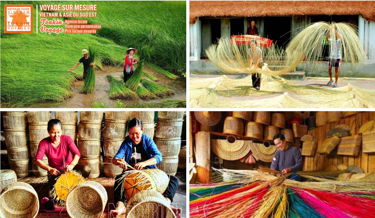 le village du jonc et de la vannerie Kim Son Ninh Binh - Villages artisanaux Vietnam